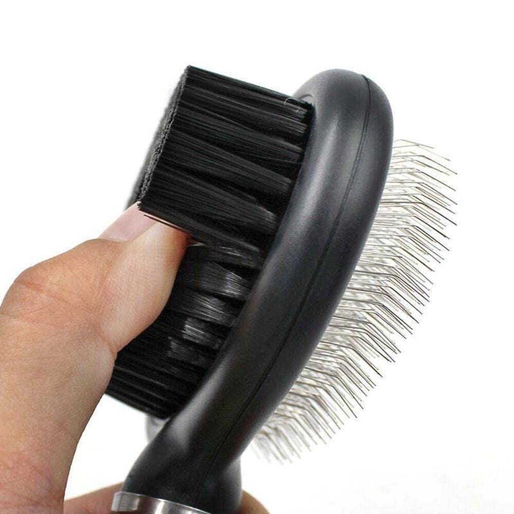 Pet Life A Flex Series 2-In-1 Dual-Sided Slicker And Bristle Grooming Pet Brush