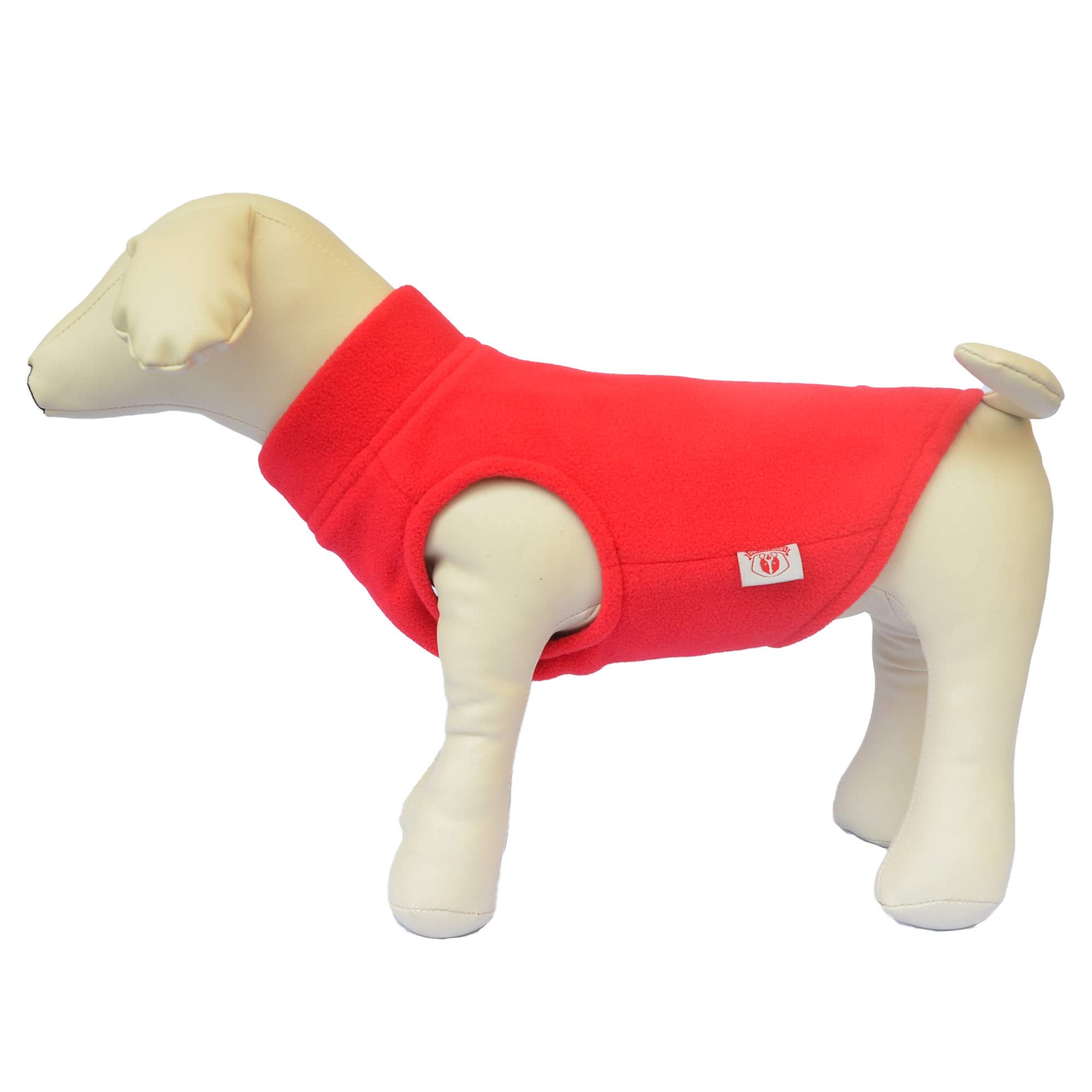 Dog Winter Vest Warm Breathable Dog Polar Fleece Vest Jacket, Lightweight Winter Coat With Leash Neck Hole For Small Medium Large Dogs Red Xl