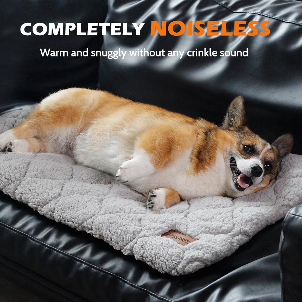 Self Warming Cat Bed Self Heating Cat Dog Mat 24 X 18 Inch Soft & Fluffy Cat Bed Noiseless Thermal Pet Pad For Indoor Outdoor Pe