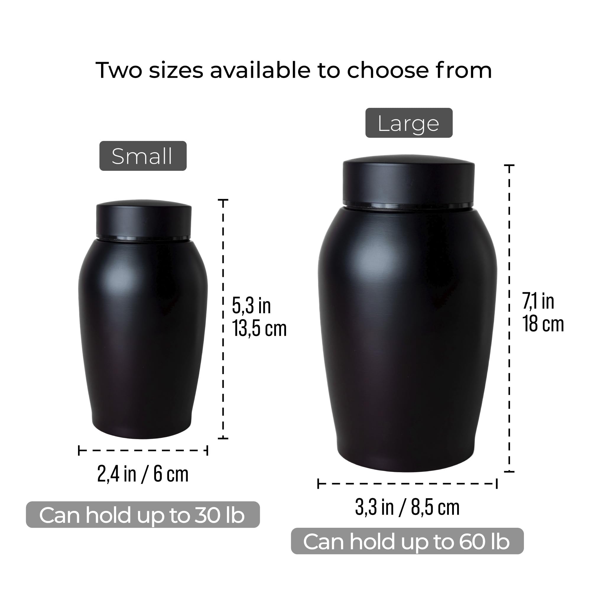 Personalized Cremation Keepsake Pet Ashes Urn Waterproof With Airtight Closure Customized Text Engraving Vase Container Memorial