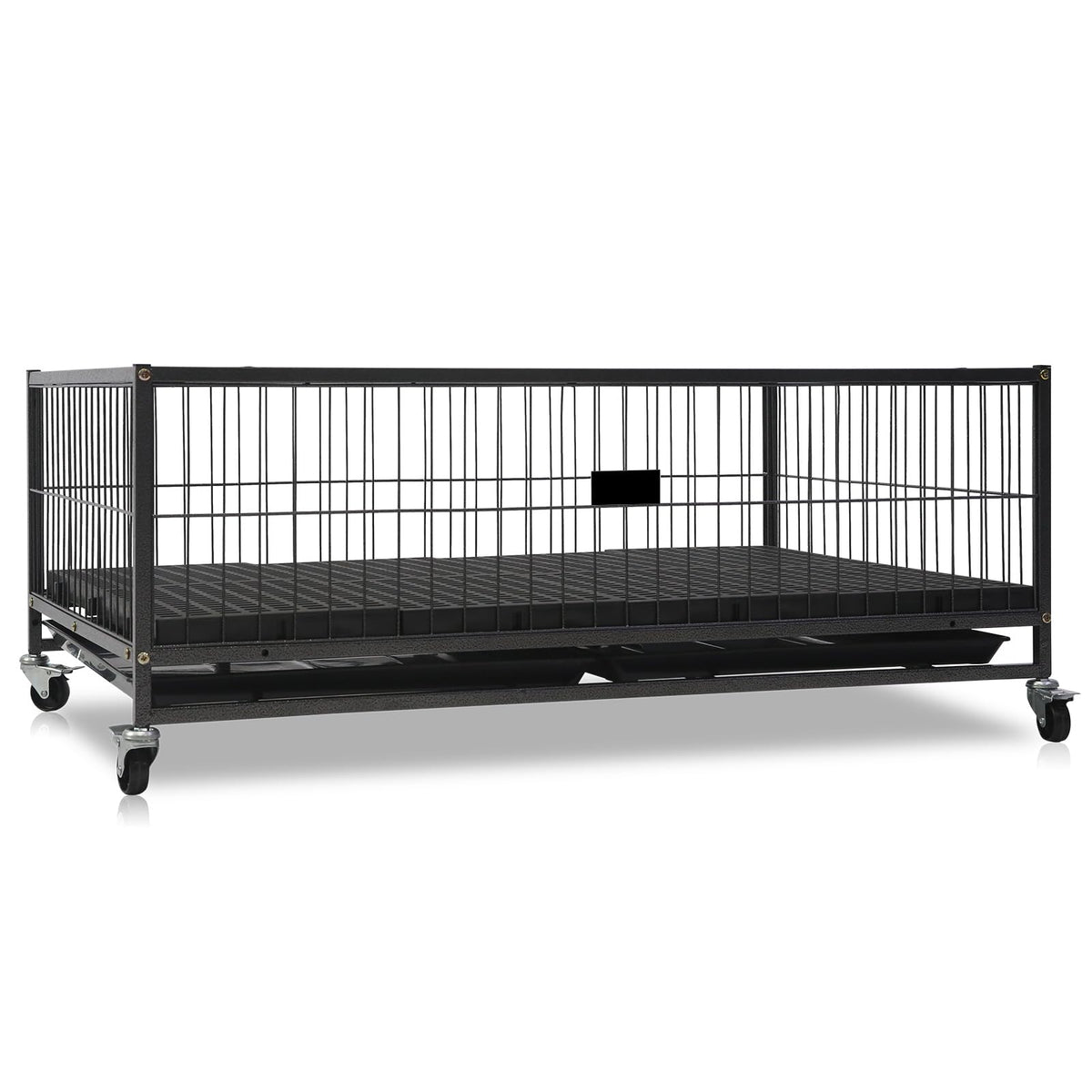 3 Pack Three Levels 36 Inch Stackable Heavy Duty Dog Crate Cage Medium Sized Dog With Top Access, Basic Dog Crates For Small Med