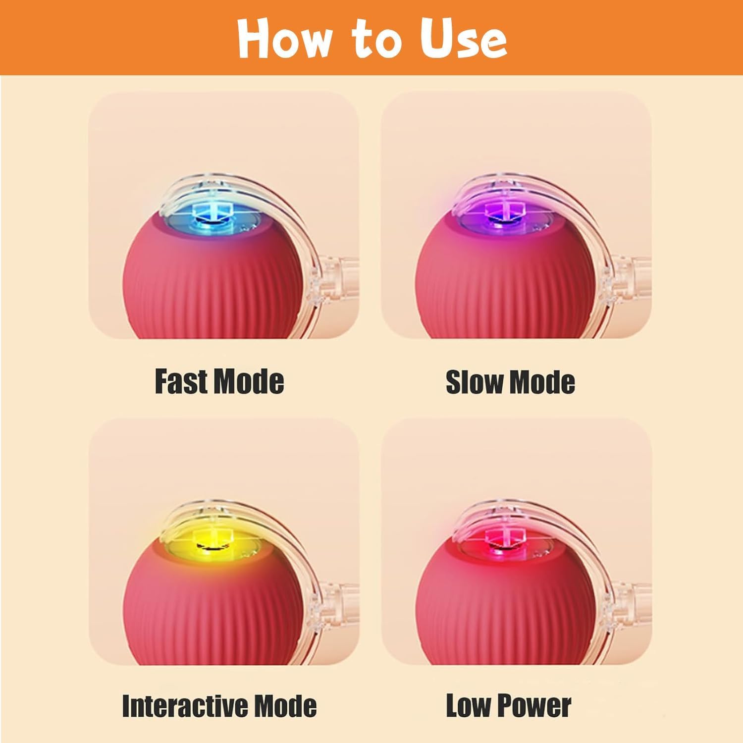 2Pc Interactive Cat Toys,360  Fully Automatic Dogs & Cats Smart Rolling Ball,Durable And Rechargeable (Green)