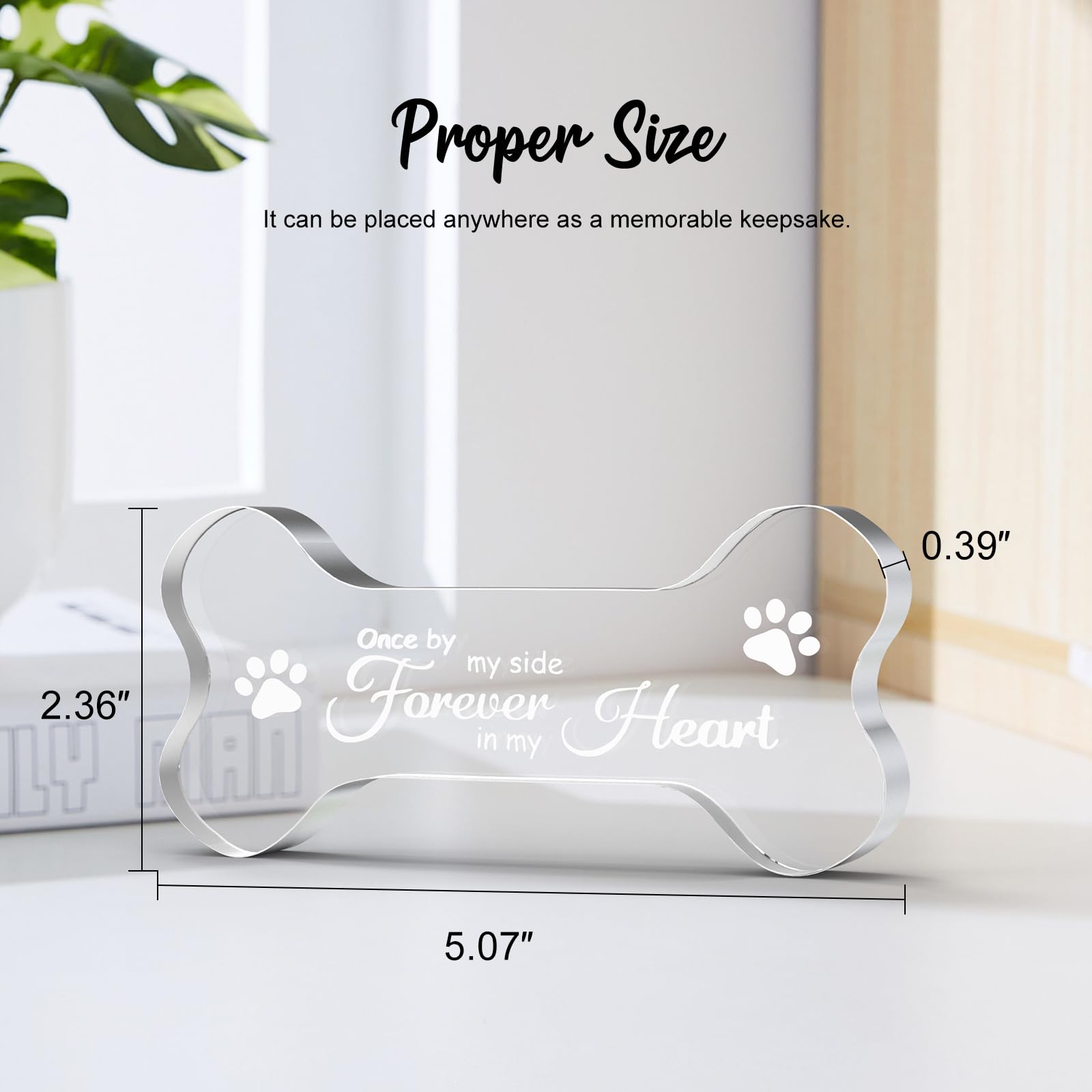 Crystal Glass Dog Memorial Gifts For Loss Of Dog, Pet Memorial Gift For Dogs, Loss Of Dog Sympathy Gift For Dog Owner, Pet Berea