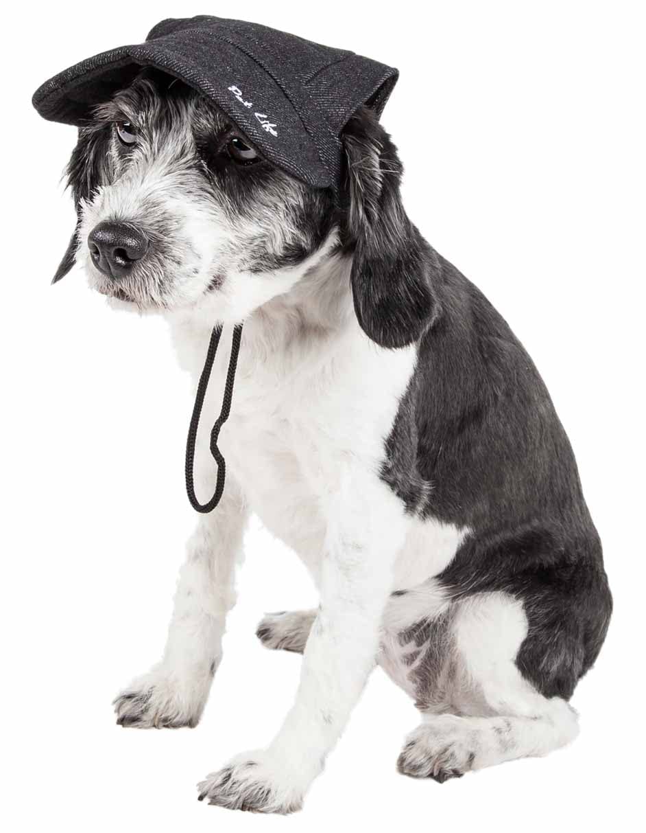 Pet Life  Fashion Dog Hat with UV Coverage Protection - Provides More Shade Than a Dog Banadana - Features Ear Holes and Adjusta