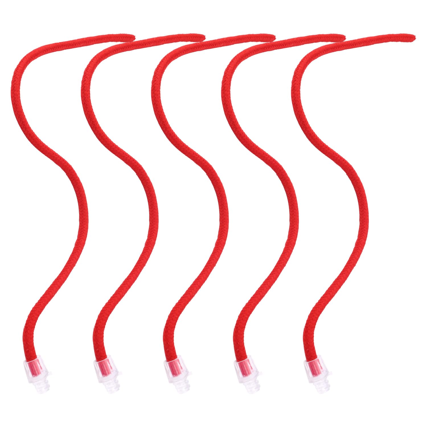 5 Pcs Cat Toy Balls Replacement Ropes, Cat Ball Tail Interactive Cat Ball Toy Tail Accessories Red Cotton Thread Cat Toy Rolling