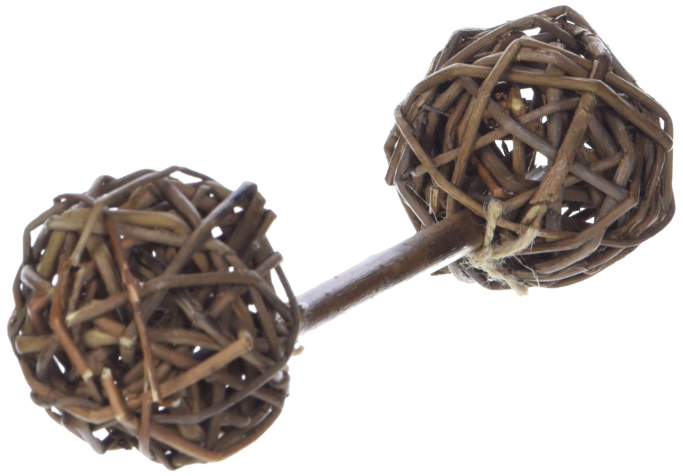 Ware Manufacturing Natural Woven Willow Small Pet Barbell Chew Toy, Small