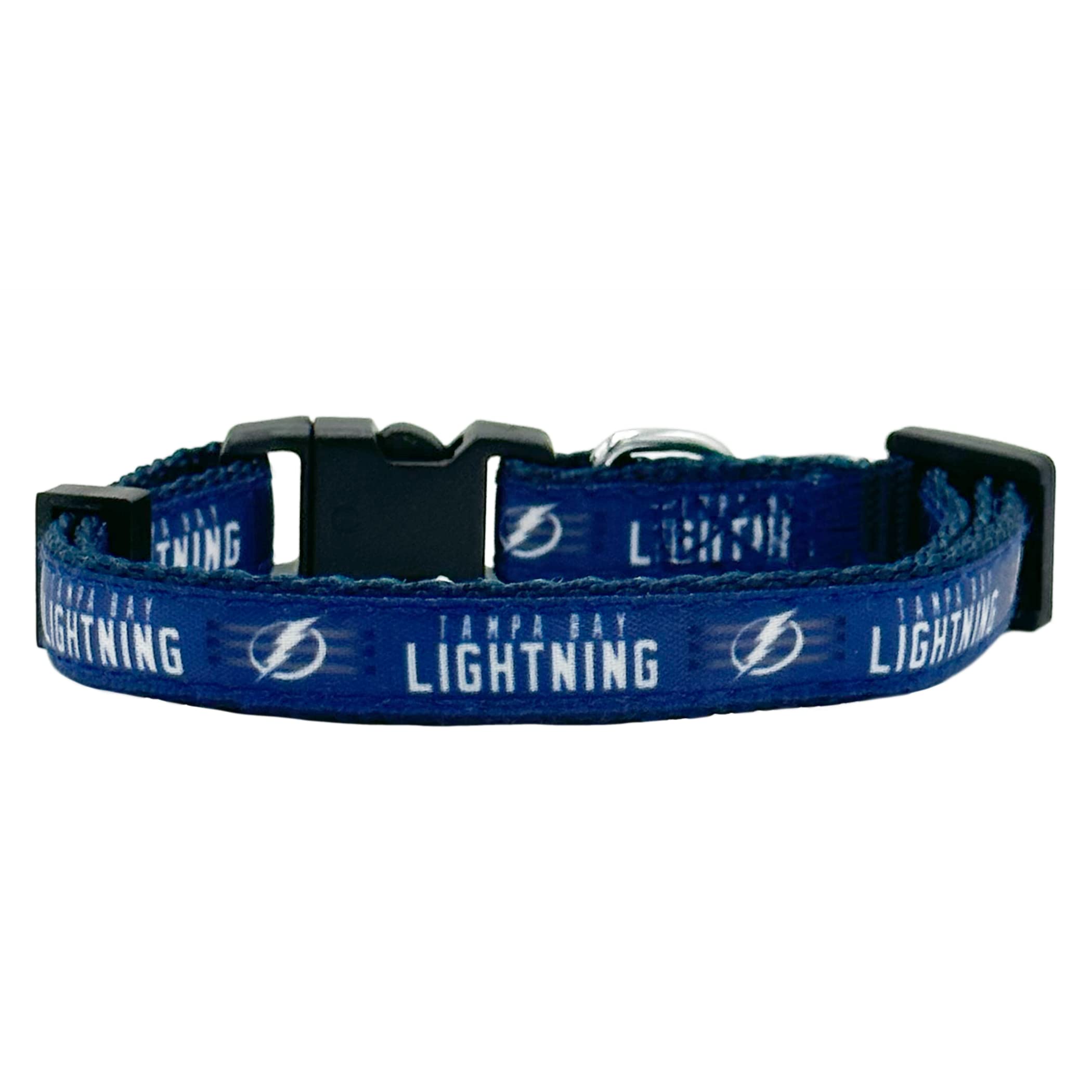 Nhl Cat Collar Tampa Bay Lightning Satin Cat Collar Hockey Team Collar For Dogs & Cats. A Shiny & Colorful Cat Collar With Ringi