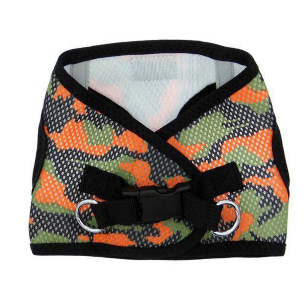 American River Dog Harness Camouflage Collection - Orange Camo Xl