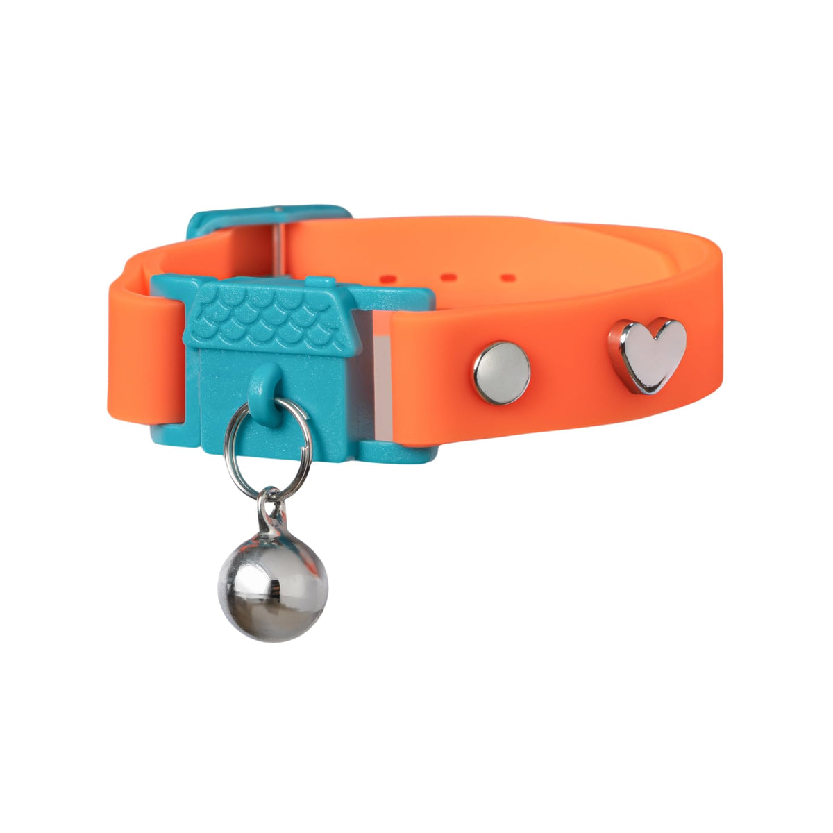 Kittyrama Tangerine Kitten Collar With Bell. Cat Friendly Award Winner. Approved By Vets And Cat Experts. Breakaway Cat Collars 