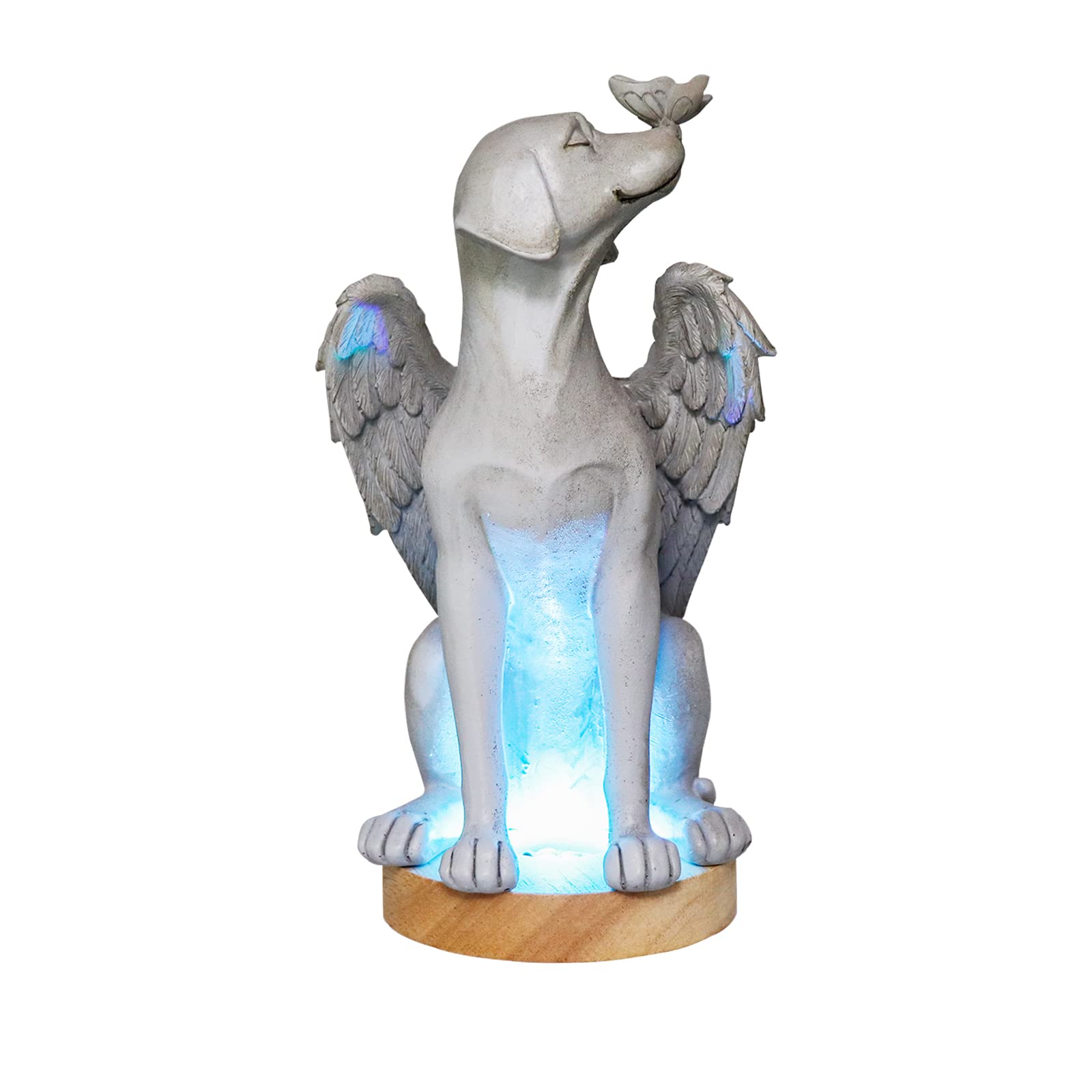 Dnoifne Angel Dog Memorial Statue, Pet Memorial Stones For Dogs, Angel Dog Memorial Gifts, Dog Passing Away Gifts, Pet Loss Gift For Dog, Garden Resin Dog Ornament, Pets Grave Marker, Tribute Statue