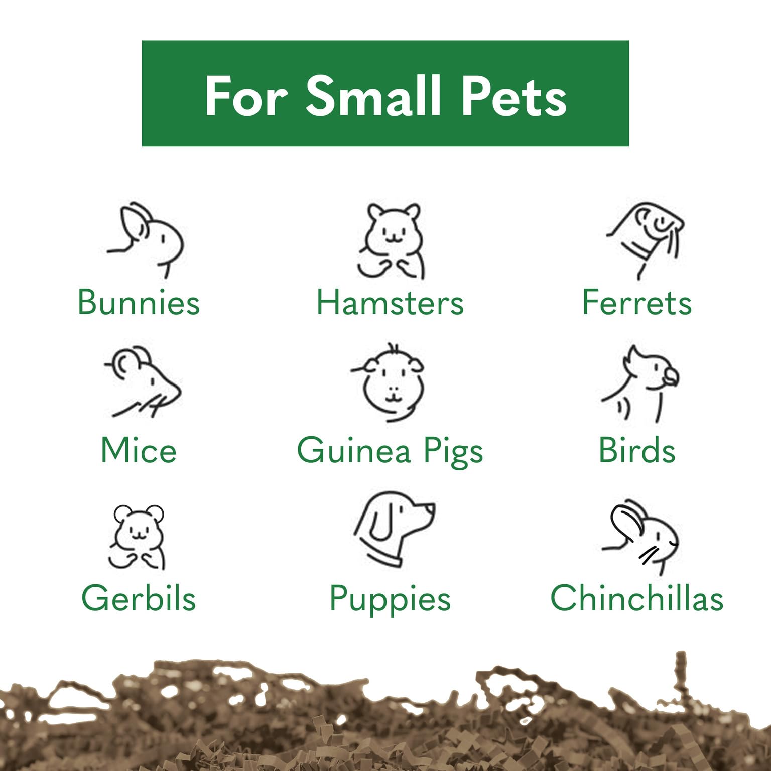 Eco Bedding 99% Dust Free Paper Bedding For Small Pets And Birds, Eco Natural, 30 L