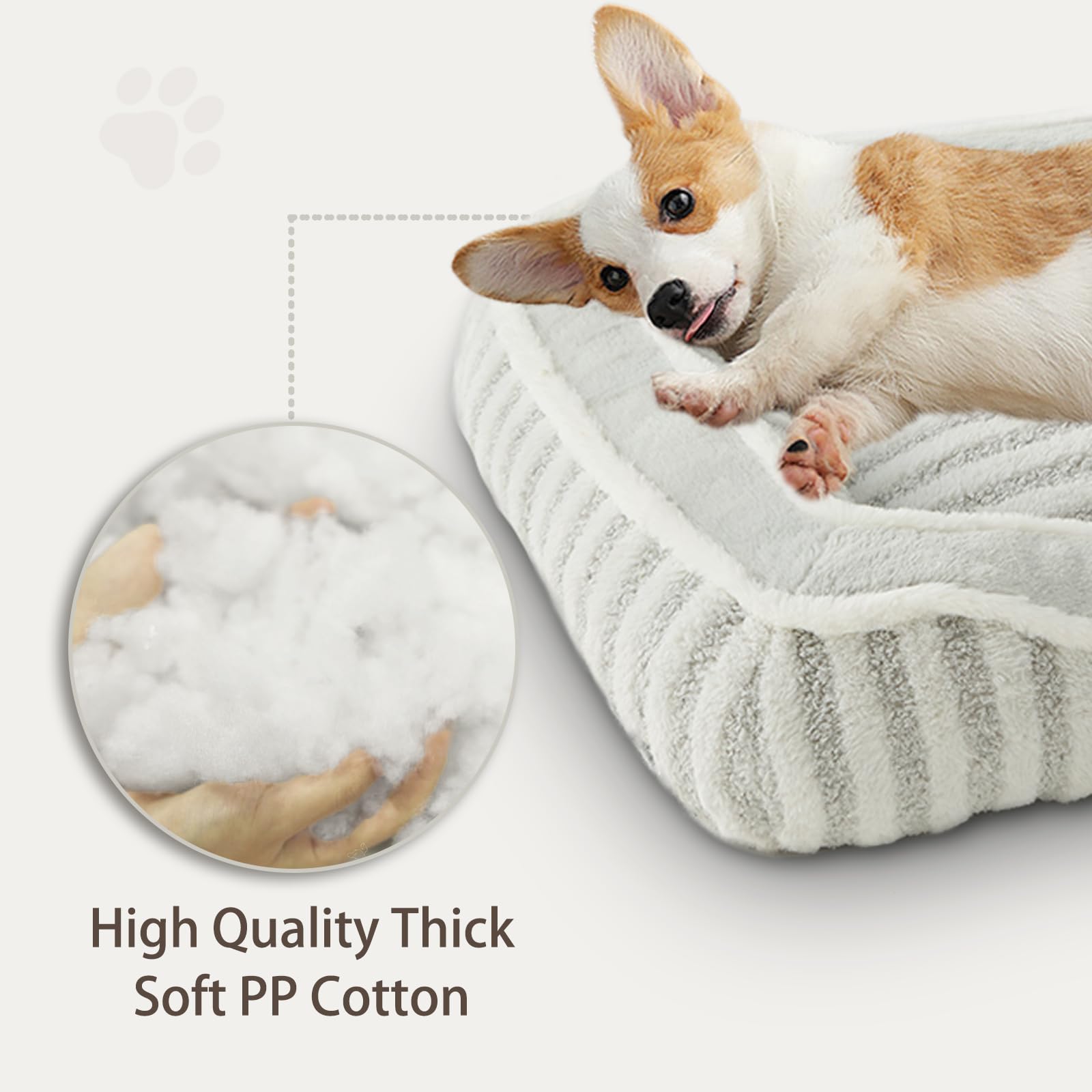 Debang Home Dog Bed For Small Dogs Breeds,Cat Bed,Puppy Soft Kennel Bed With Pillow,Washable Deluxe Plush Dog Crate Beds,Comfy D