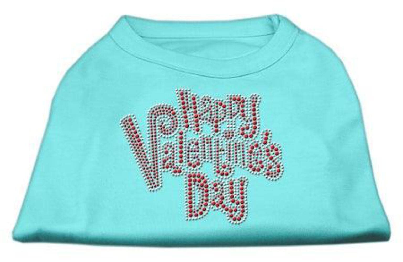 Mirage Pet Products Happy Valentines Day Rhinestone Dog Shirt, Medium, Yellow
