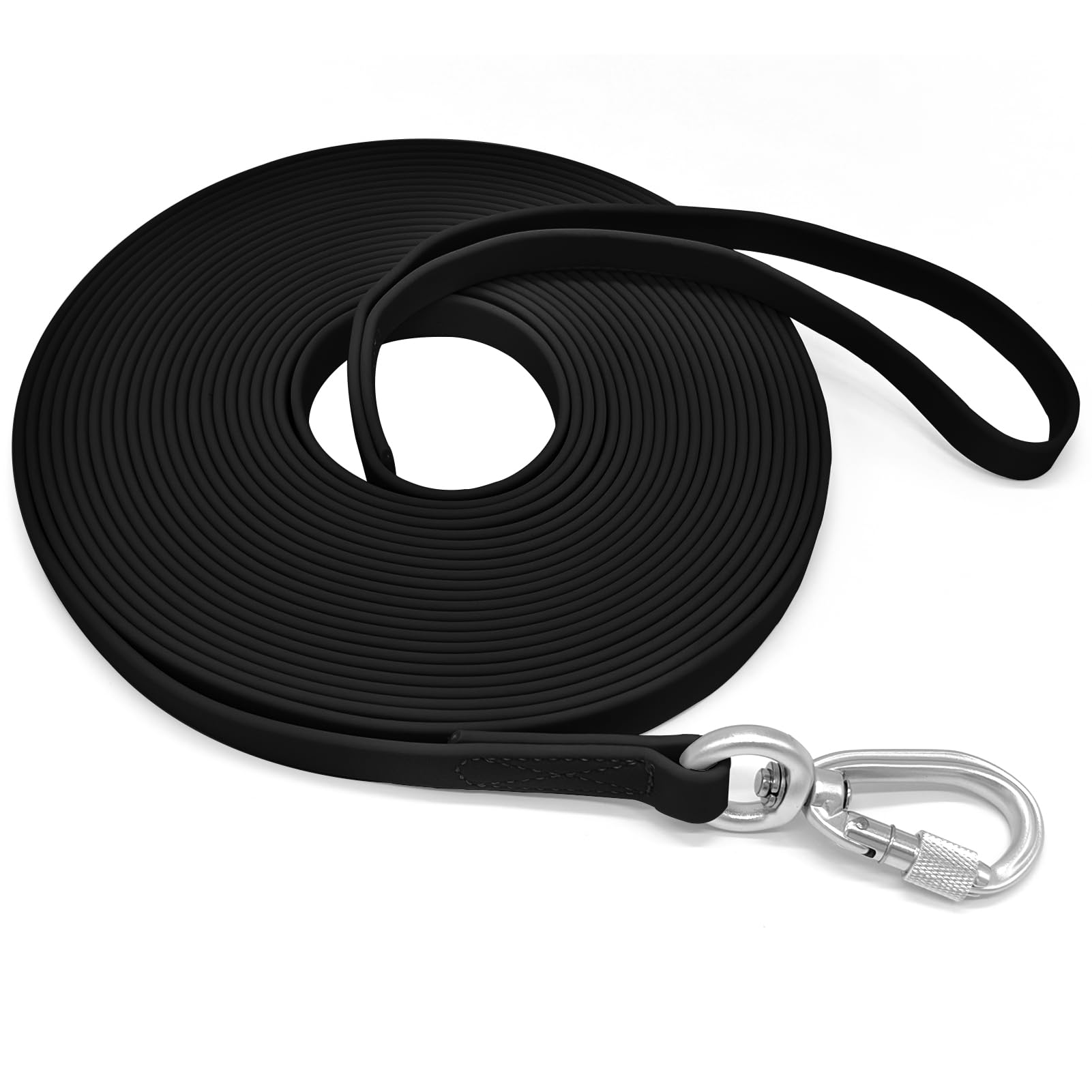 ZALER Long Dog Leash Waterproof Training Leashes 50ft 30ft 20ft 15ft 10ft 6ft, Odor Proof Recall Long Line Lead with Aviation Al