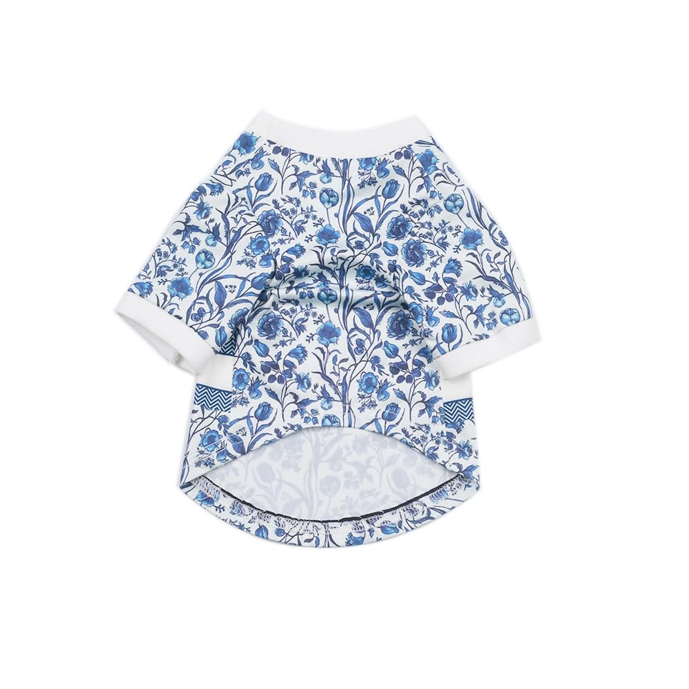 Dog T-Shirt Tee Clothes Vest Lightweight Stretchy Soft Cool Breathable Puppy (Dogiorblue, Medium)