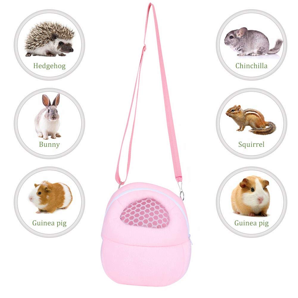 Pet Dog Carrier Bags,Portable African Hedgehog Hamster Breathable Bags,Handbags,Puppy Cat Travel Backpack(S Size:17X12Cm/6.7X4.7Inch)
