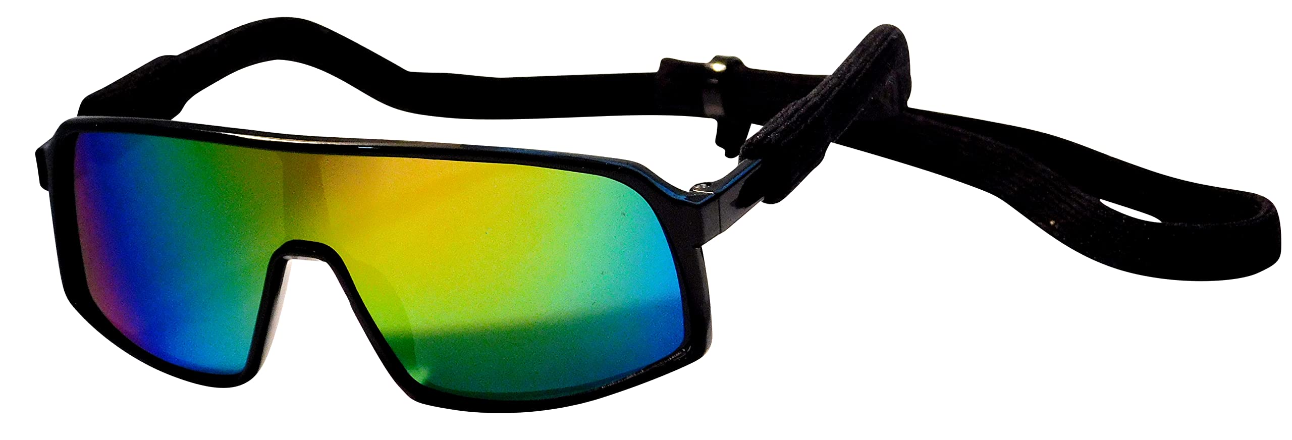 G010 Dog Pet Turbo Sports Sunglasses Medium Breeds 20-40 Lbs (Turbo Black-Rainbow Mirror)