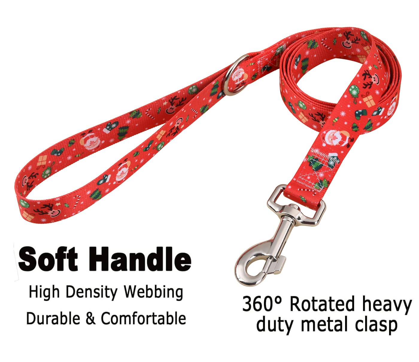 Mihqy Christmas Dog Collar And Leash Set - Premium Adjustable Dog Collar For Small Medium Large Dogs (Christmas Set,Xs)