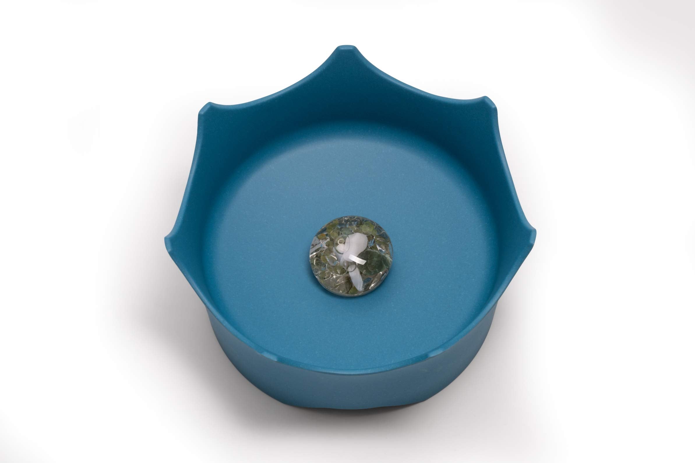 Vitajuwel Crownjuwel Bowl | Crystal Water For Cats & Dogs | Ocean Blue