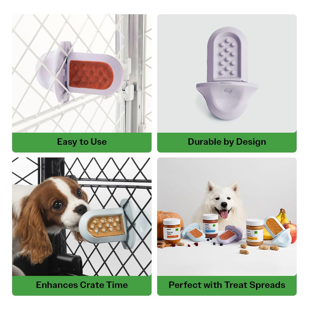Diggs Groov Crate Training Aid For Puppies - Dog Crate Licking Toy And Puppy Training Aid - Safe, Calming Dog Enrichment Kennel