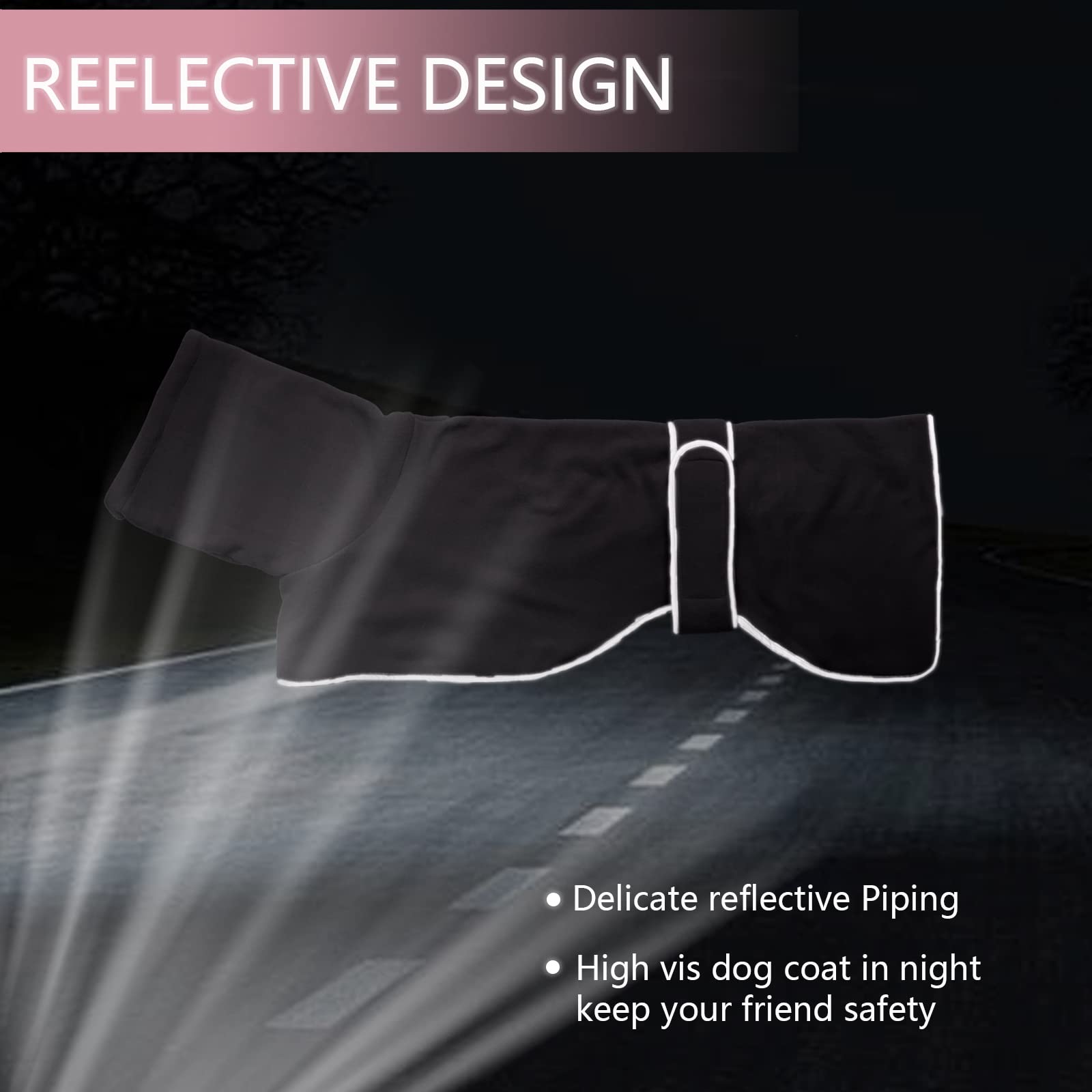 Greyhound Cosy Fleece Jumper, Dog Winter Coat With Warm Fleece Lining, Outdoor Dog Apparel With Adjustable Bands For Medium, Large Dog -Gray-Xxxl