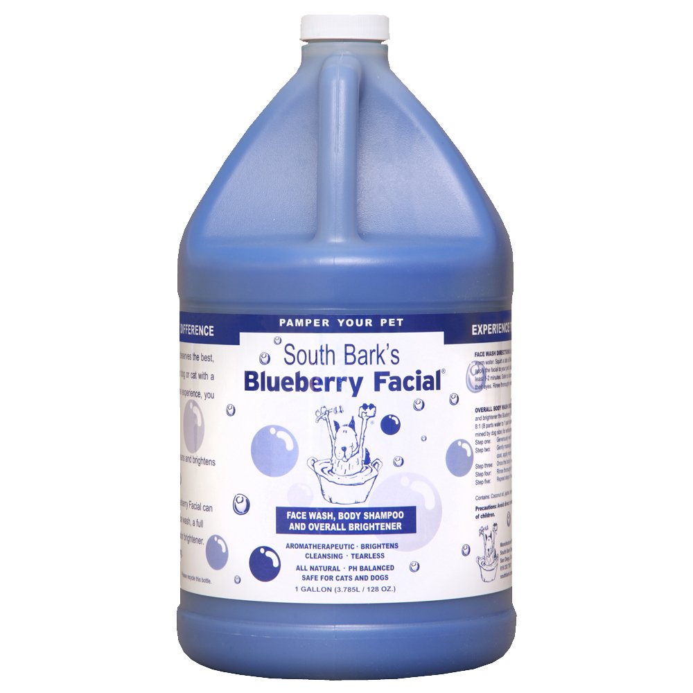 South Bark'S Blueberry Facial® For Dogs & Cats 1 Gallon | Tear Stain Remover | Long-Lasting Odor Eliminator | Cruelty-Free | Non-Toxic | Made In The Usa