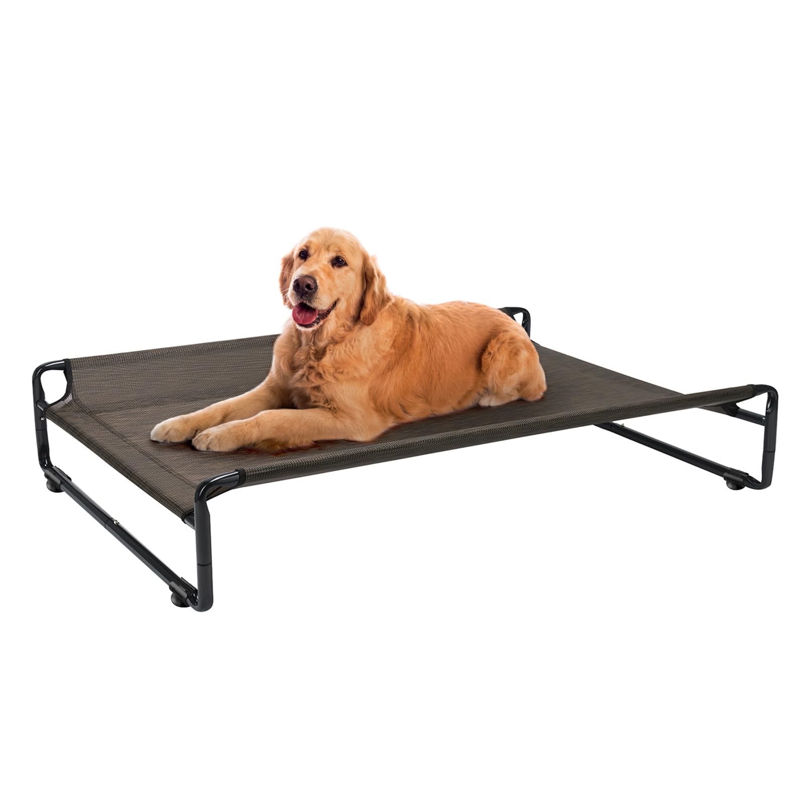Veehoo Original Outdoor Elevated Dog Bed, Cooling Raised Dog Cot For Large Dogs, Portable Standing Pet Hammock Platform With Was