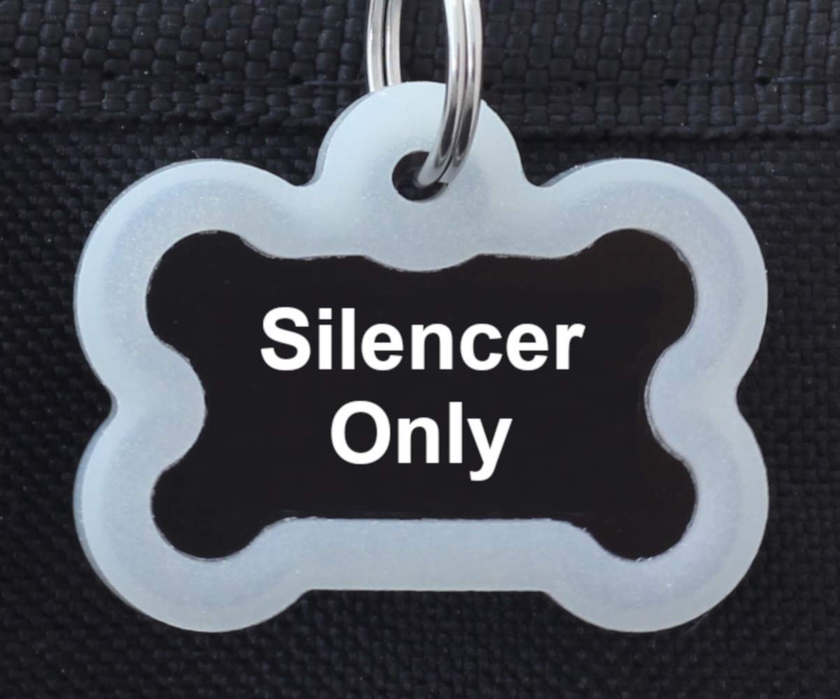 Silencer For Stainless Steel Bone Shape Id Tag, Glow In The Dark