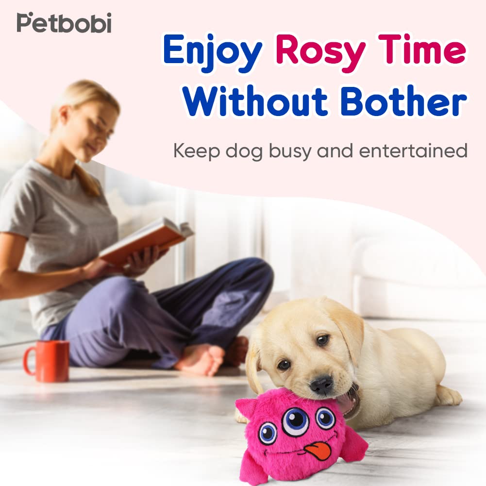 Petbobi Interactive Dog Toys Monster Active Ball for Dogs with Battery Operated, Include Self Moving Balls and Chewable Plush Co