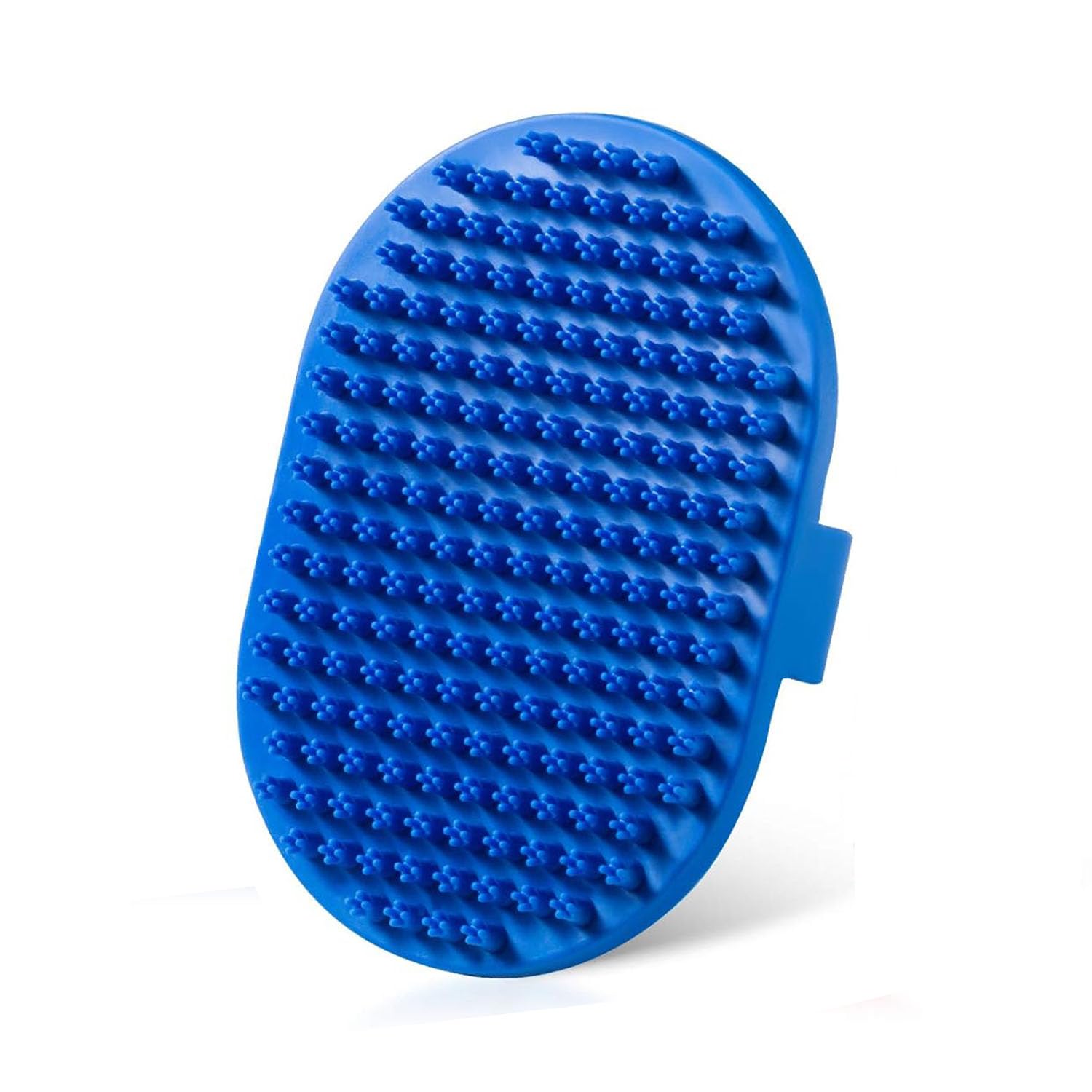 Lilpep Dog Bath Brush, Rubber Pet Shampoo Brush with Silicone Bristles for Massaging Grooming, Removing Short Haired Dogs Cats S