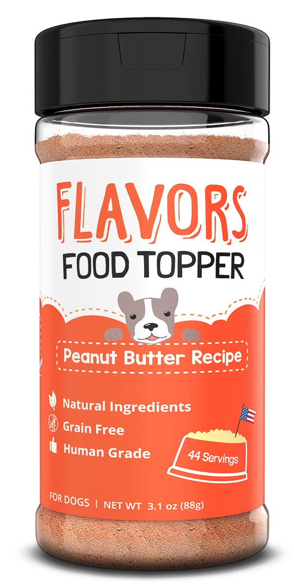 BEAUMONT BASICS Flavors Food Topper for Dogs, Peanut Butter Recipe, 3.1-Ounce