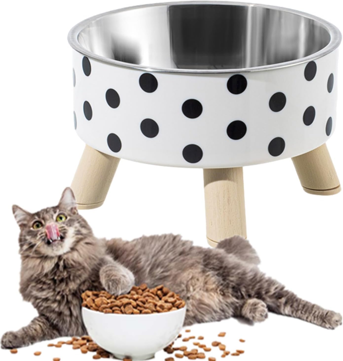 Mapple Creation Dog Bowl Big, Silicon Bonded Rubber Base Stainless Steel, Dog Food Bowl, Feeding Bowls For Dogs, Cats And Pet