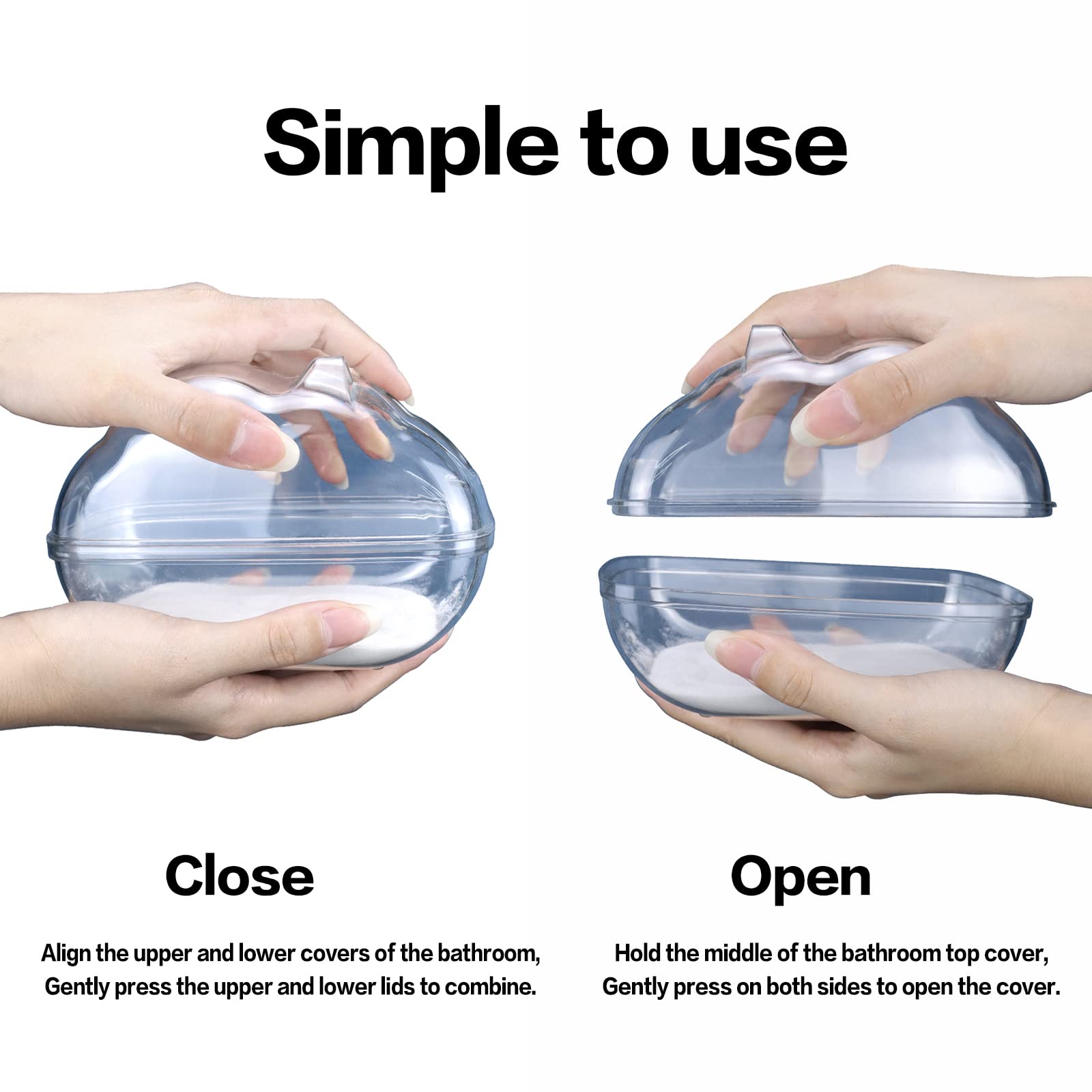 Lazyyzal Hamster Bathtub,Hamster Bathroom,Small Animal Habitat Décor,Sand Bath Container Transparent Beds,Hamster Bed,Ice Bathtub,Sleep Pad Nest,Sand Bath Box For Small Pet Animals Cage Accessories(L)