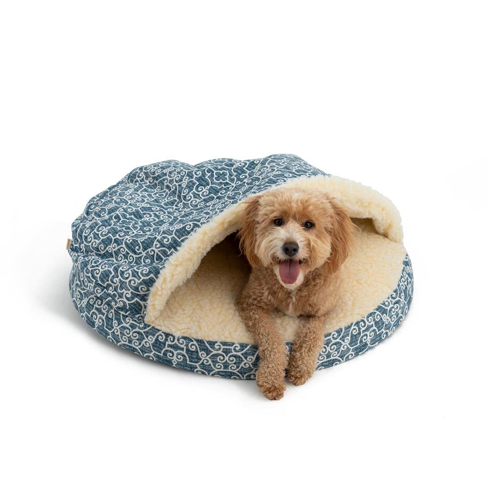 Snoozer Luxury Orthopedic Cozy Cave Pet Bed, Ramey Oxford - Large