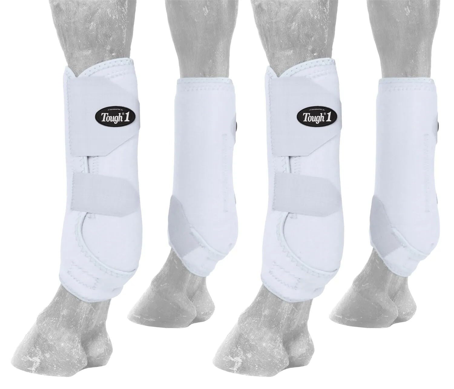 Tough 1 Extreme Vented Sport Boots Set, White, Medium