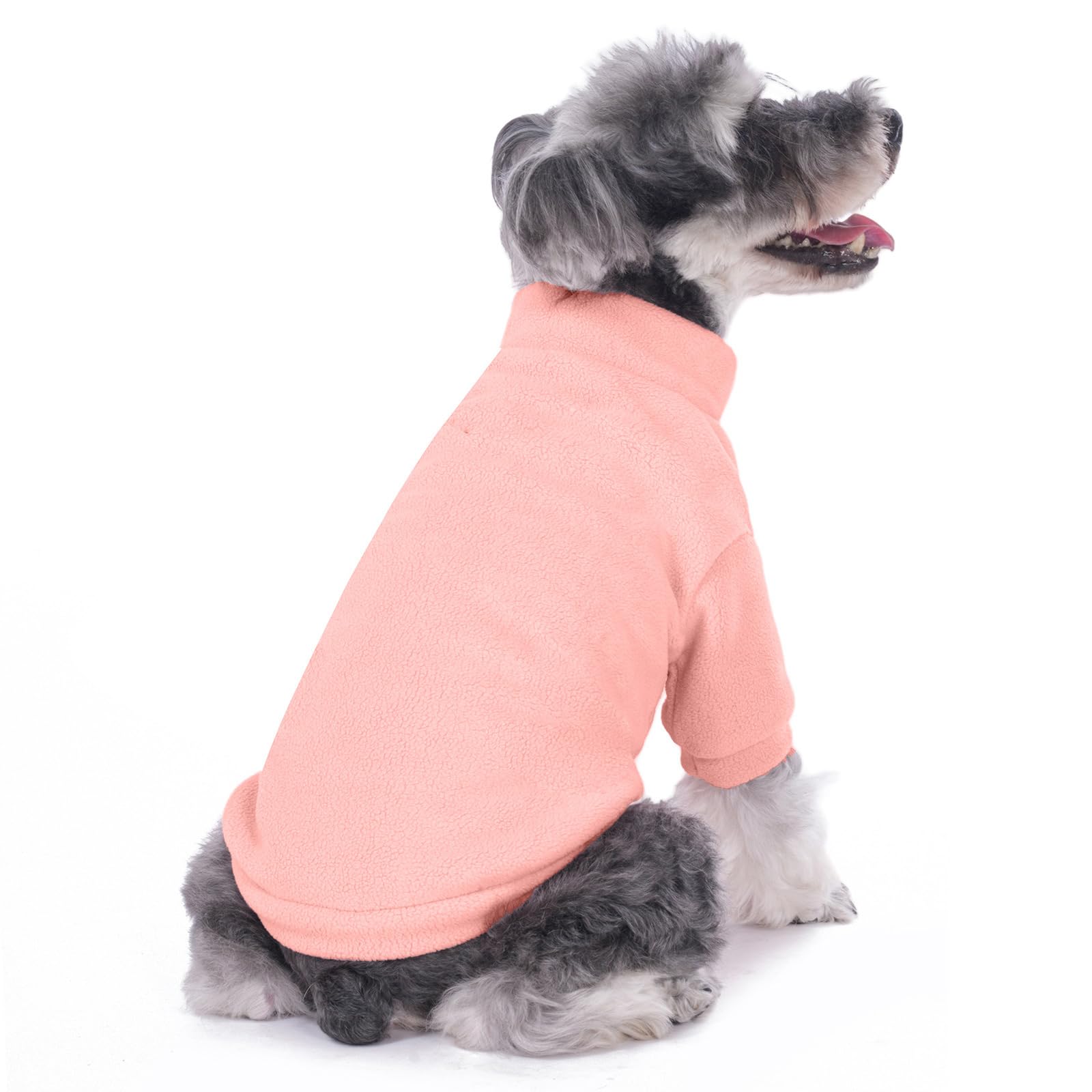 GYALAPERI Dog Sweater, 3 Pack Dog Sweaters for Small Dogs Girl Boy, Ultra Soft Warm Puppy Clothes Coat for Winter (Peach+Lt Came