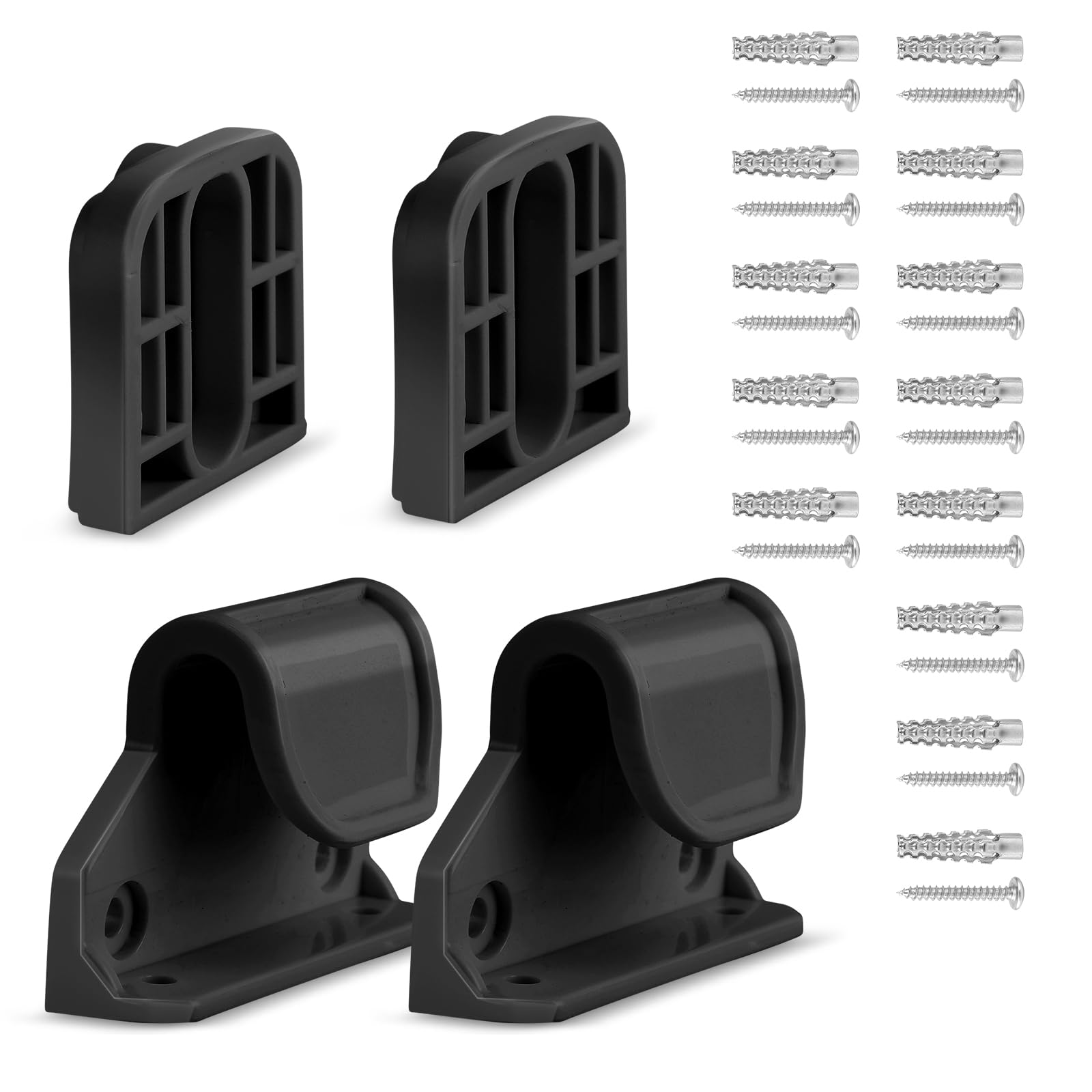 Retractable Baby Gate Replacement Parts, 55 W x 33 H Likzest Retractable Baby Gate Extensions (Including 2 x Latches + 2 x Brack