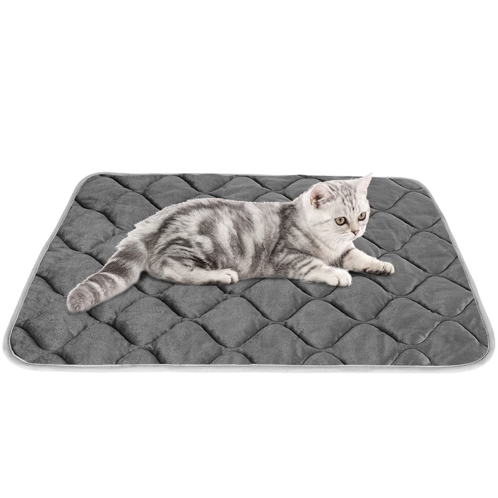 Uligota Self Warming Cat Bed Self Heating Cat Mat Thermal Pet Bed Mat Self-Warming Dog Crate Pad