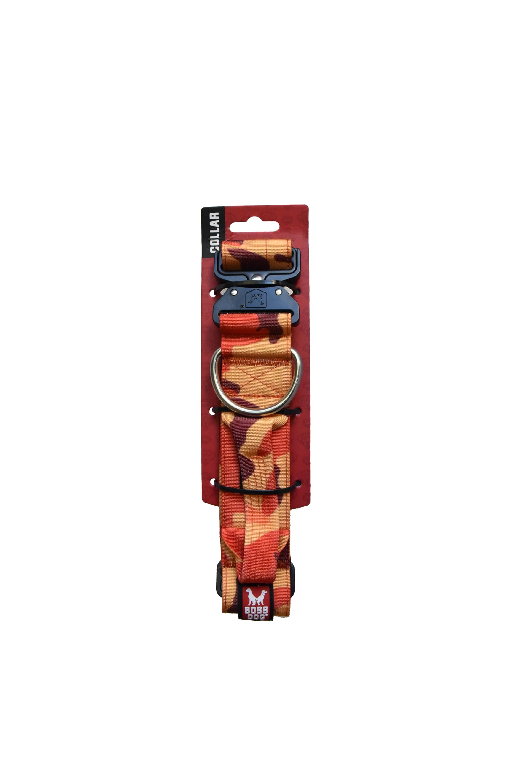 Boss Dog Tactical Collar, Orange Camo, X-Large