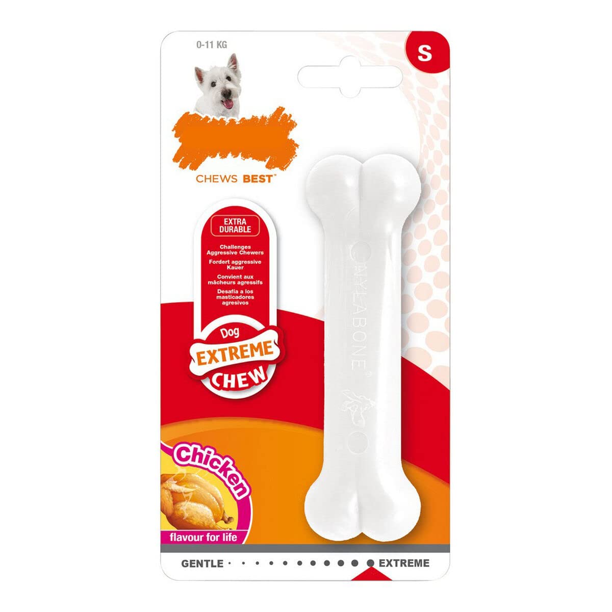 Nylabone Dura Chew Bone Petite Chicken - 1 Bone