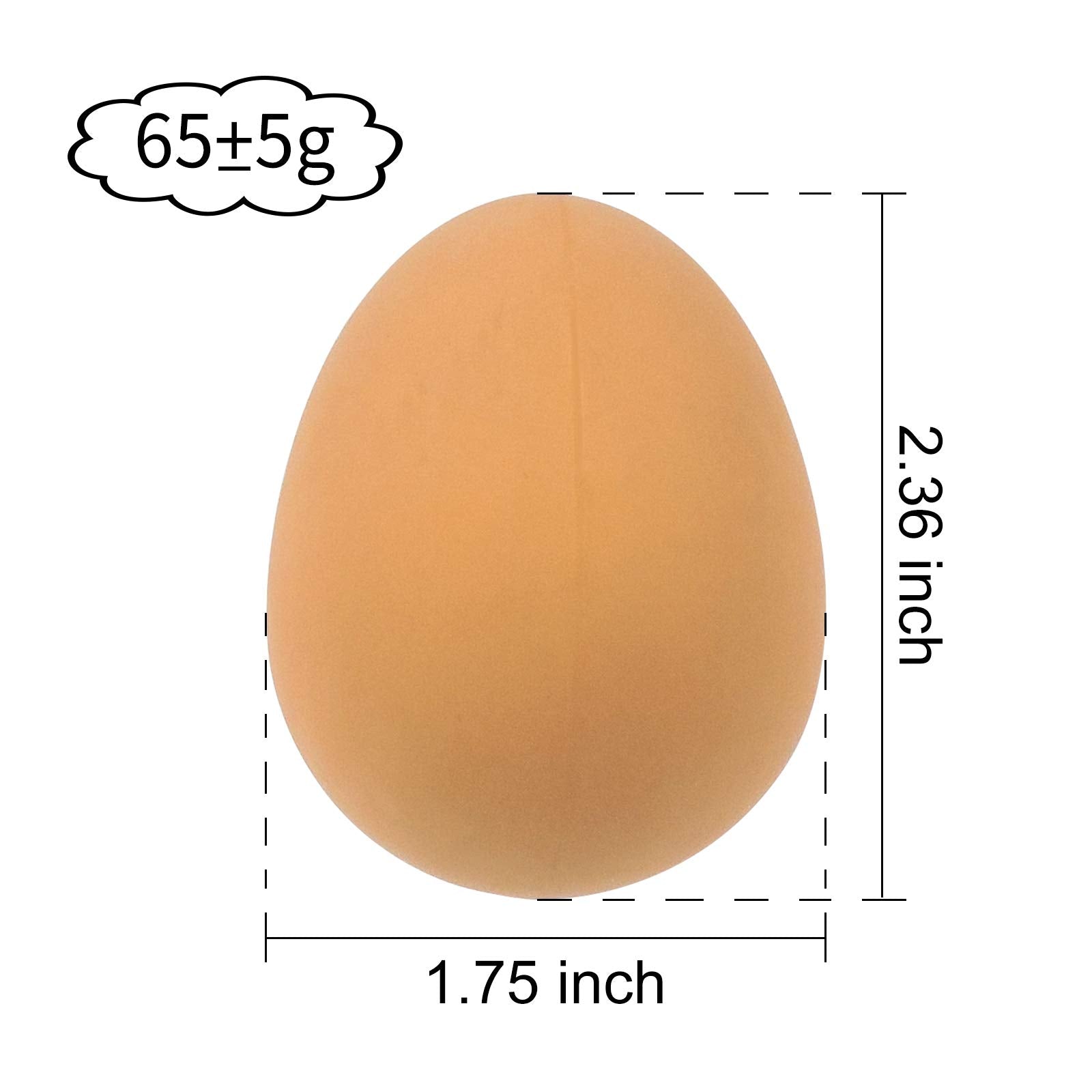 Andiker Dog Egg Toy, 2Pcs Soft Rubber Dog Ball Toy Interactive Puppy Toys For Small Dogs Fetch Play Soft Rubber Fake Egg Bouncy