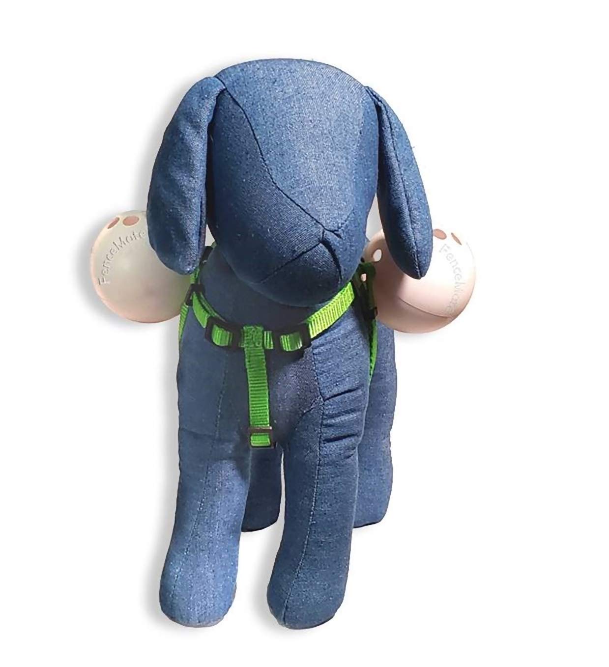 FenceMate No Escape Dog Harness - to Keep Small Pets Safe from Escaping Through Fence Slats Patented Harness W/Balls Attached -
