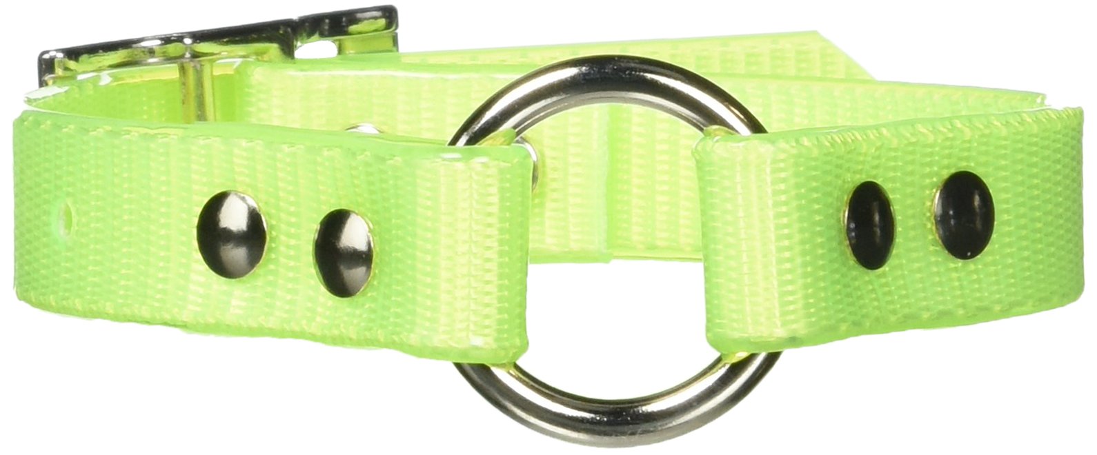 Omnipet Sunglo Ring-In-Center Dog Collar, 3/4' Wide, Yellow, Fits 9'- 12.5' Neck Sizes, Vibrant Colors & Tough Construction F