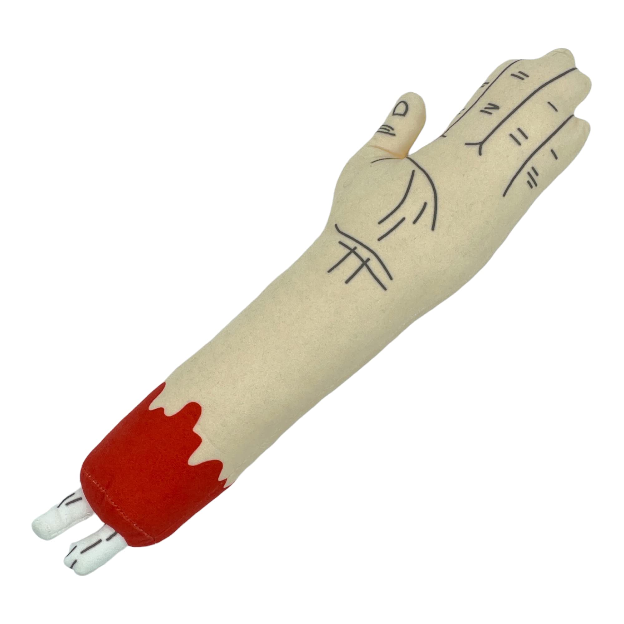 Zombie Arm Dog Toy Funny Stuffed Squeaker Chew Plush For Puppies