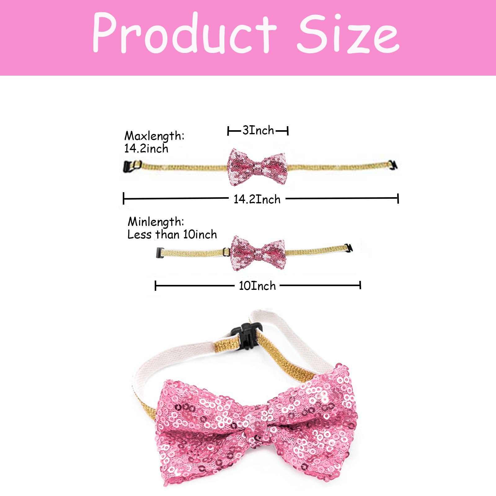 Dog Birthday Party Supplies-Dog Birthday Set With Dog Bandanas,Dog Hat，Dog Collar And Birthday Banner,Dog Party Decorations For Small Medium Large Dog Pet. (Pink)