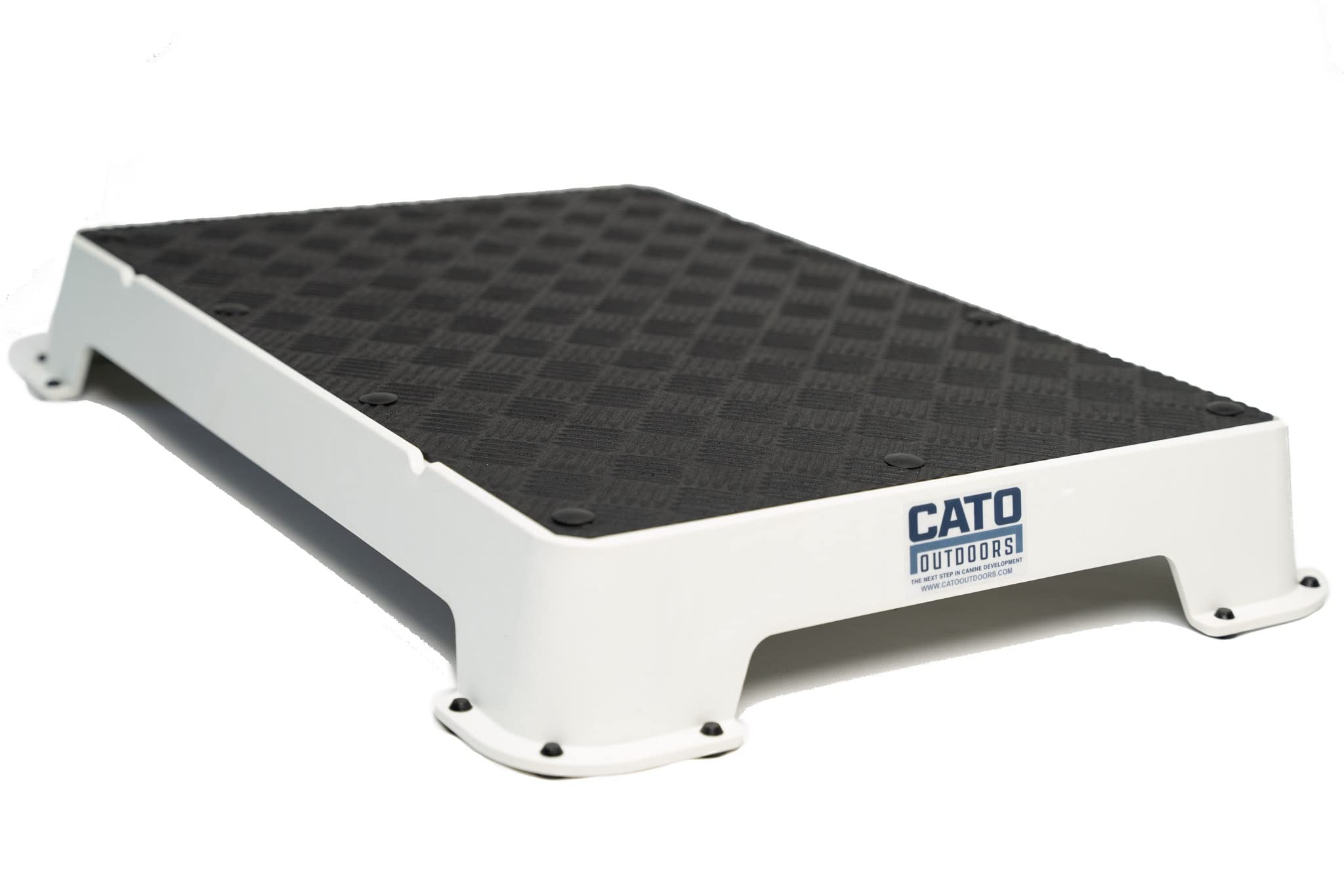 Cato Board - Dog Training Platform (White, Rubber Surface)