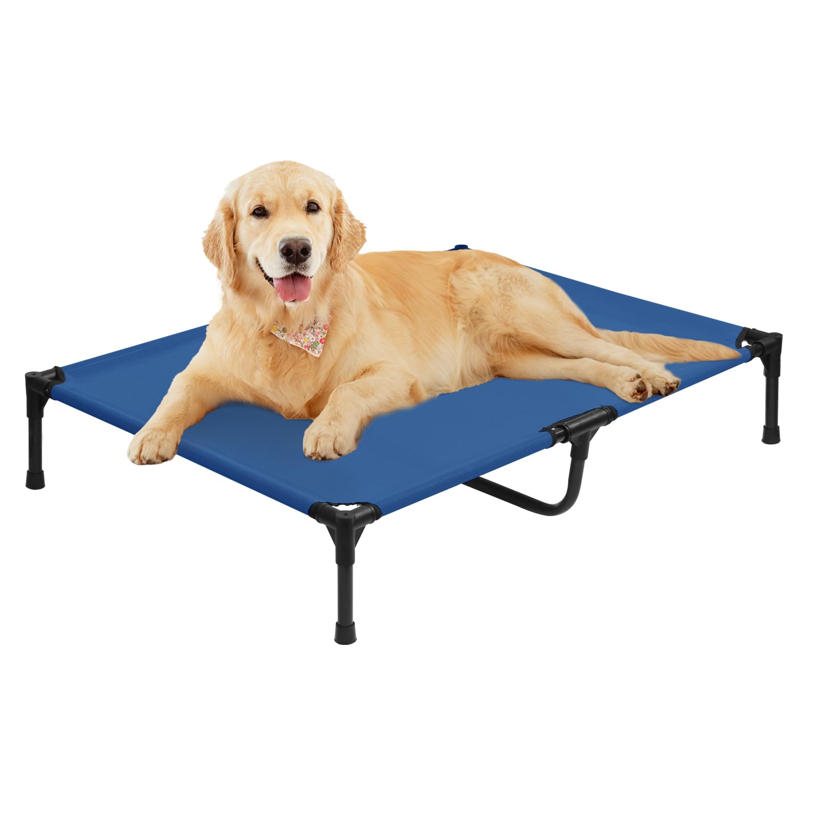 Xl Outdoor Elevated Dog Bed, Extra Large Raised Dog Beds Off Ground, Stable Lifted Pet Cot Training Platform With Non-Slip Feet,