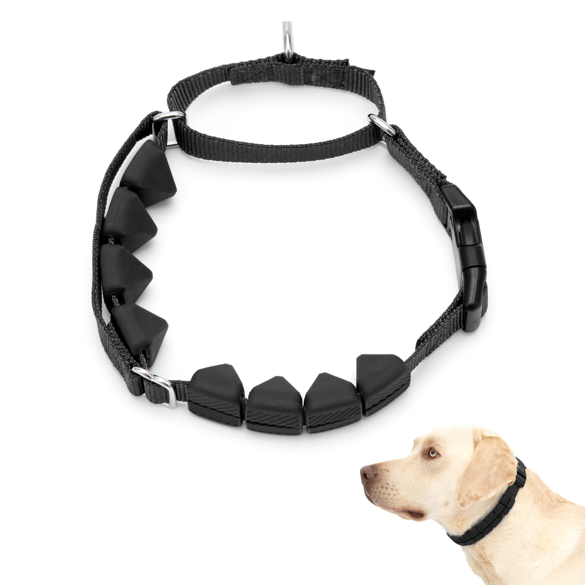 Petsafe Soft Point Training Collar, No Pull Training Collar For Dogs, Rubber Soft Points, Large, 1 In, Black