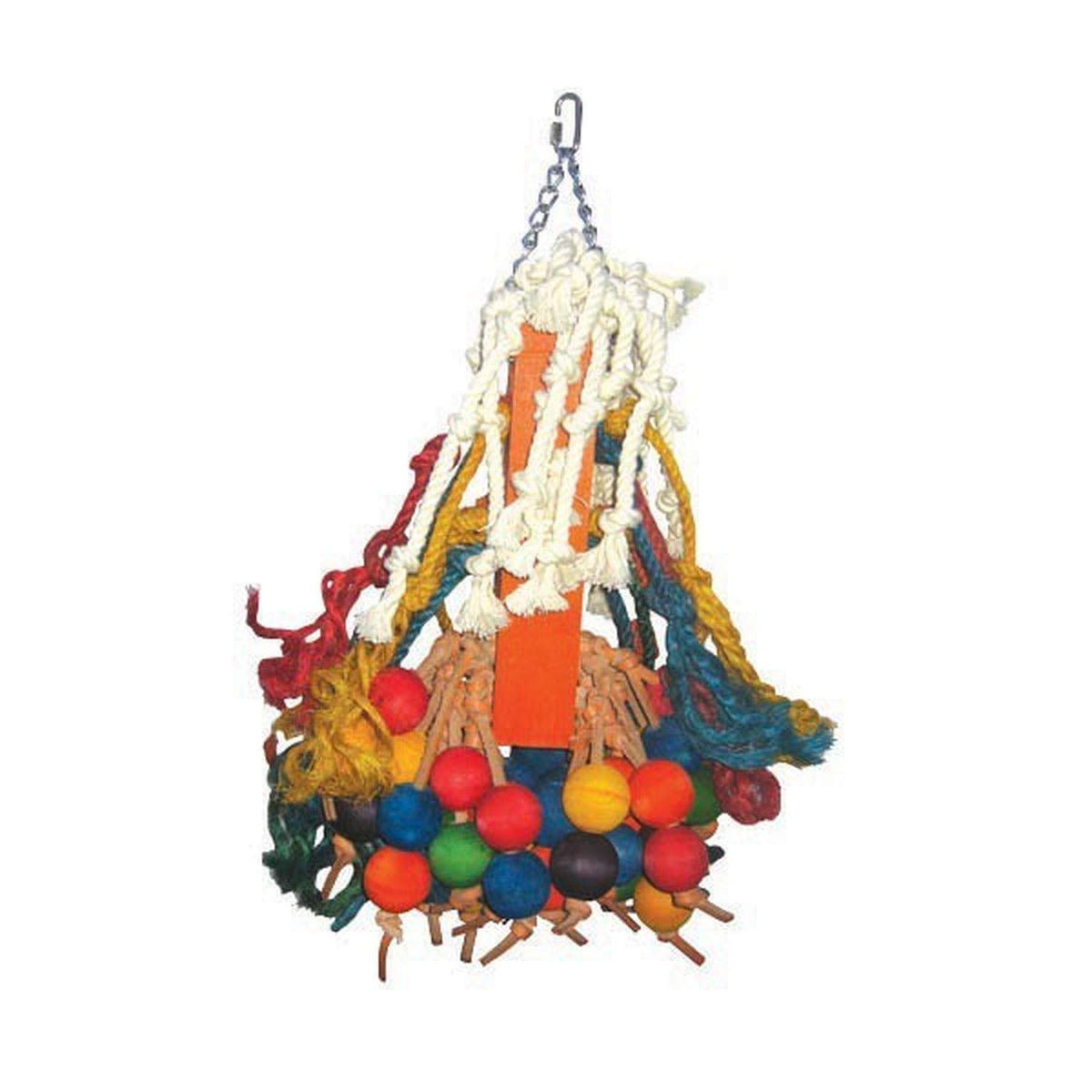 A & E Cage Co. Happy Beaks Toy Giant Cluster Of Hanging Wood Balls
