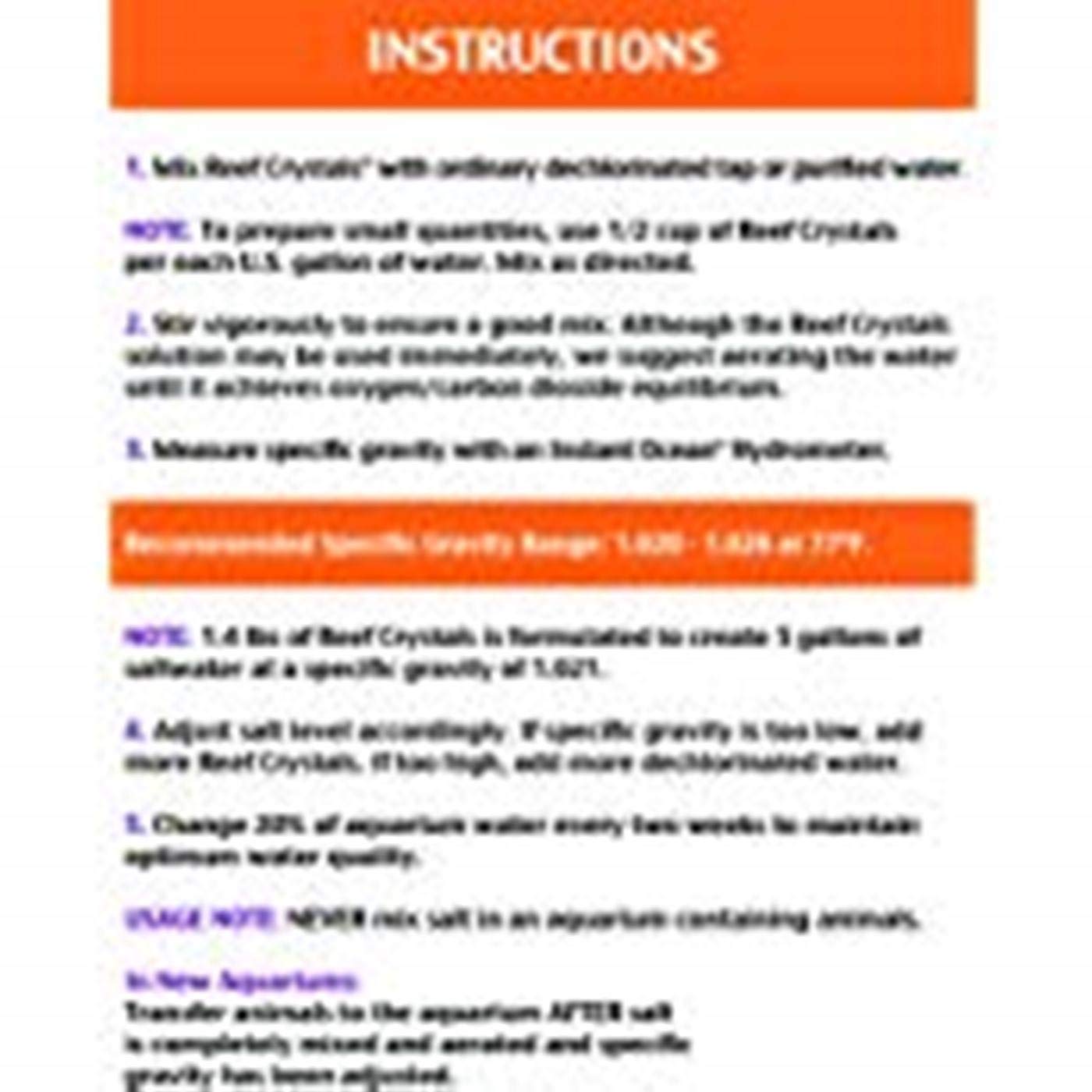 Instant Ocean Reef Crystals Reef Salt For 200 Gallons, Enriched Formulation For Aquariums, 25600 Fl Oz (Pack of 1)